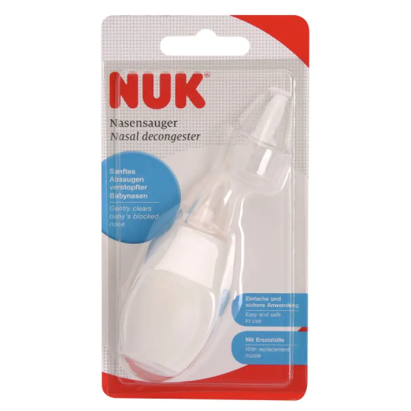 NUK аспиратор для чистки носа, 2 насадки