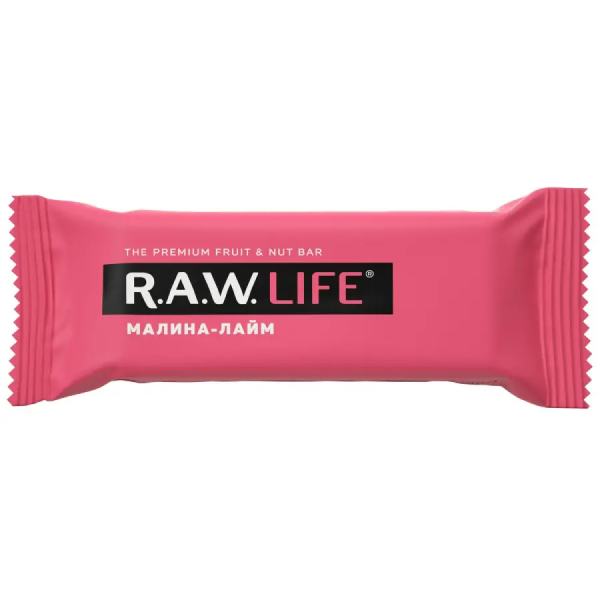 RAW Life баточник малина-лайм 47гр