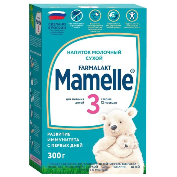 Когда я вырасту Мамель/Mamelle Premium 3 Напиток  для детей старше 12 мес, 300 гр/12