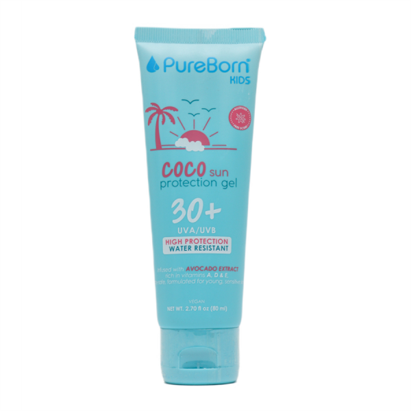 PureBorn kids Coco sun protection gel 30+  80 ml(UVA/UVB)