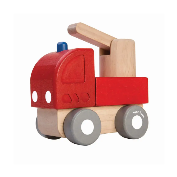 Деревянная каталка Plan Toys Mini Пожарная машина PL5438