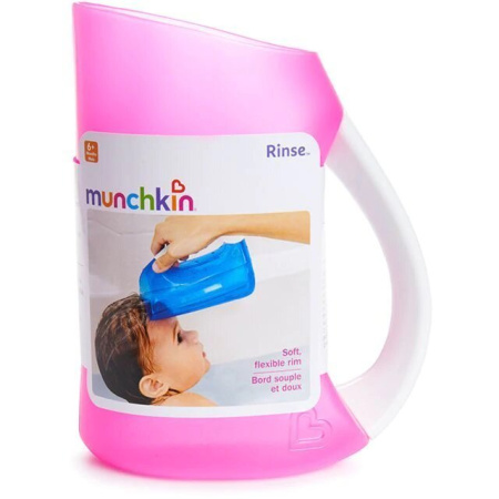 Munchkin кувшин для мытья волос, Розовый, 6+