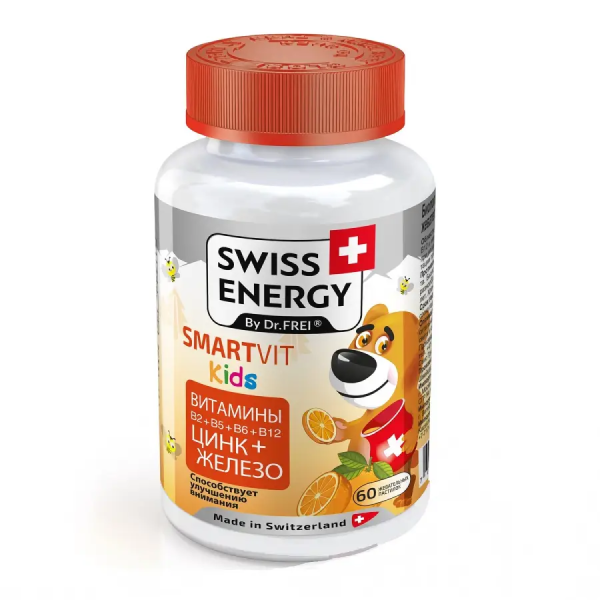 Биологически активная добавка Swiss Energy Smartvit Kids 60капсул