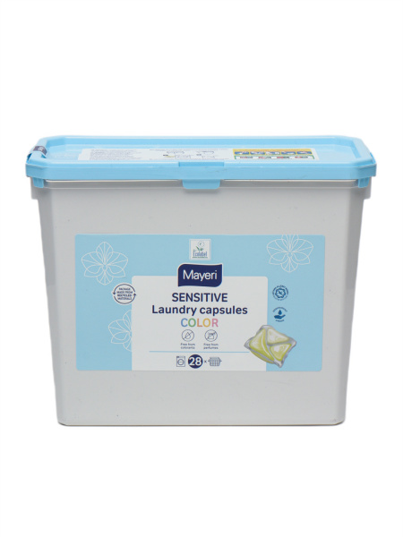 F5421 Капсулы для стирки белья MAYERI Sensitive, 28 шт, Коробка,