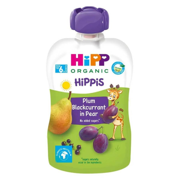 HIPP детское пюре слива/смородина/груша 100 гр