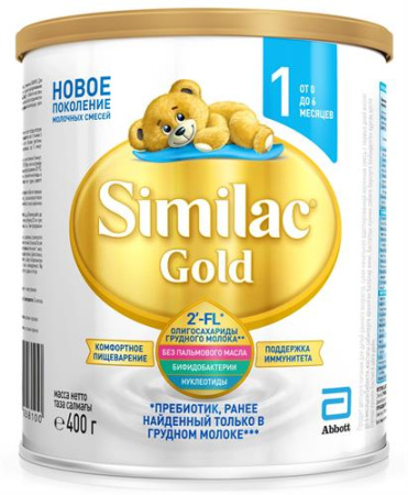 Similac GOLD 1 смесь, 400гр, 0-6мес