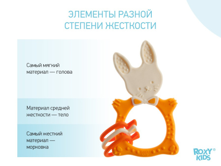 ROXY-KIDS Универсал прорезыватель BUNNY Горчичный