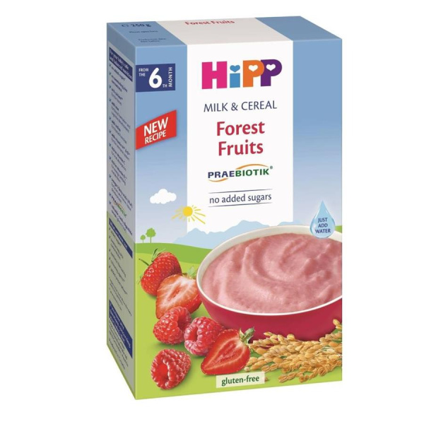 HIPP Milk Pap детская молочная каша лесные ягоды с пробиотиками 250гр