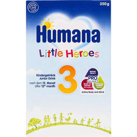 Сухая молочная смесь Humana Little Heroes 3 12м+ 350 гр
