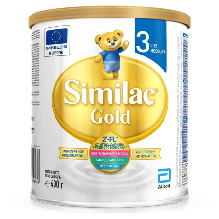 Similac GOLD 3 смесь, 400гр, c 12мес
