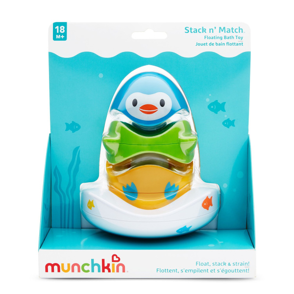 Munchkin игрушка для ванны пирамидка Stack n’ Match™ NEW, 18+