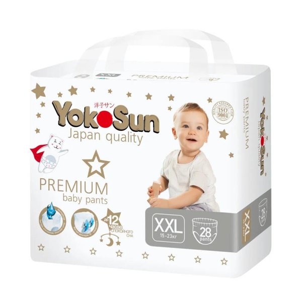 Трусики YokoSun Premium XXL (15-23 кг) 28 шт