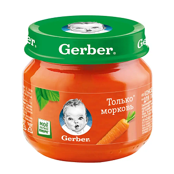 g43 Gerber пюре морковь, 80г