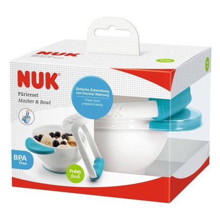 NUK Набор для приготовления пюре,ступка и пестик