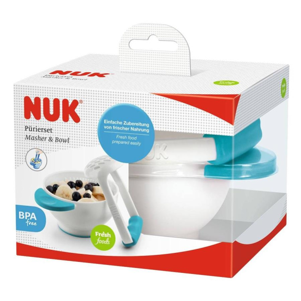 NUK Набор для приготовления пюре,ступка и пестик