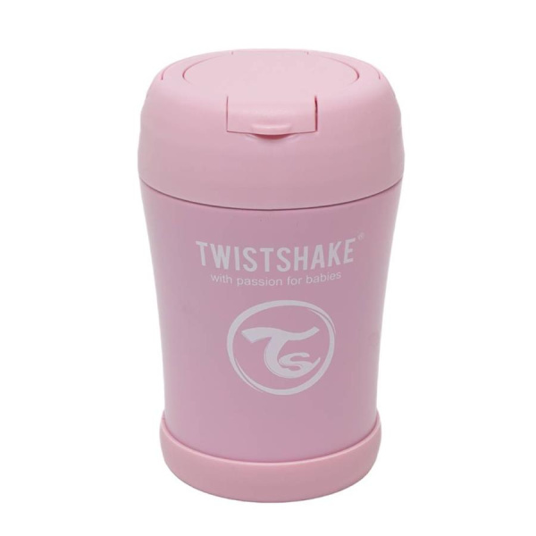 495 Контейнер-терм.д/дет.пит."Twistshake" розовый 350мл