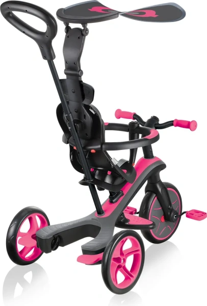 Велосипед трехколесный Globber Explorer Trike 4в1 розовый