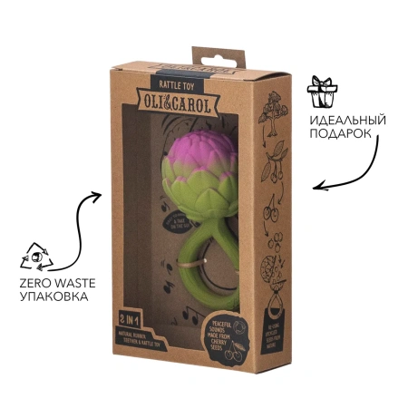 OLI&CAROL ARTICHOKE RATTLE TOY,погремушка