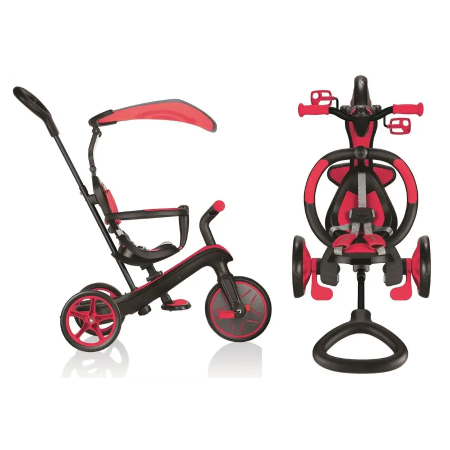 Велосипед трехколесный Globber Explorer Trike 4в1 красный
