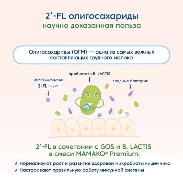 MAMAKO 1 с 2'FL 0-6 месяцев 800гр