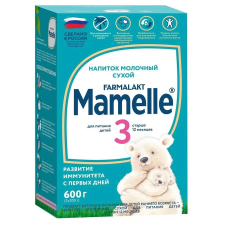 Когда я вырасту MAMELLE/Мамель Premium 3 Напиток  для детей старше 12 мес, 600 гр/8