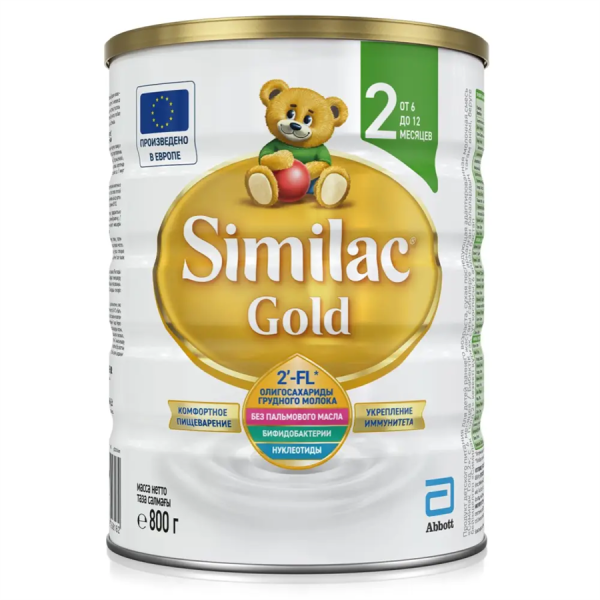 Similac GOLD 2 смесь, 800гр, 6-12мес