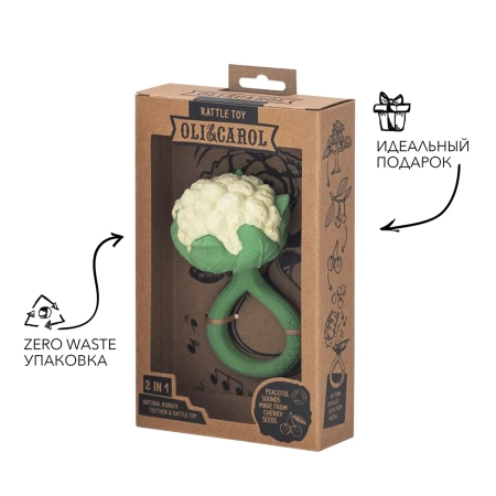 OLI&CAROL CAULIFLOWER RATTLETOY, погремушка
