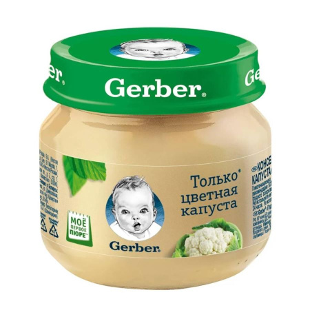 Пюре Цветная Капуста GERBER 80 гр