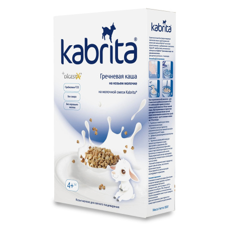 Kabrita/Кабрита каша гречневая на козьем молоке, 180г, с 4месяцев